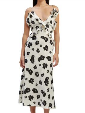 Bardot Women's Olea Ivory Floral Maxi Dress Size 10